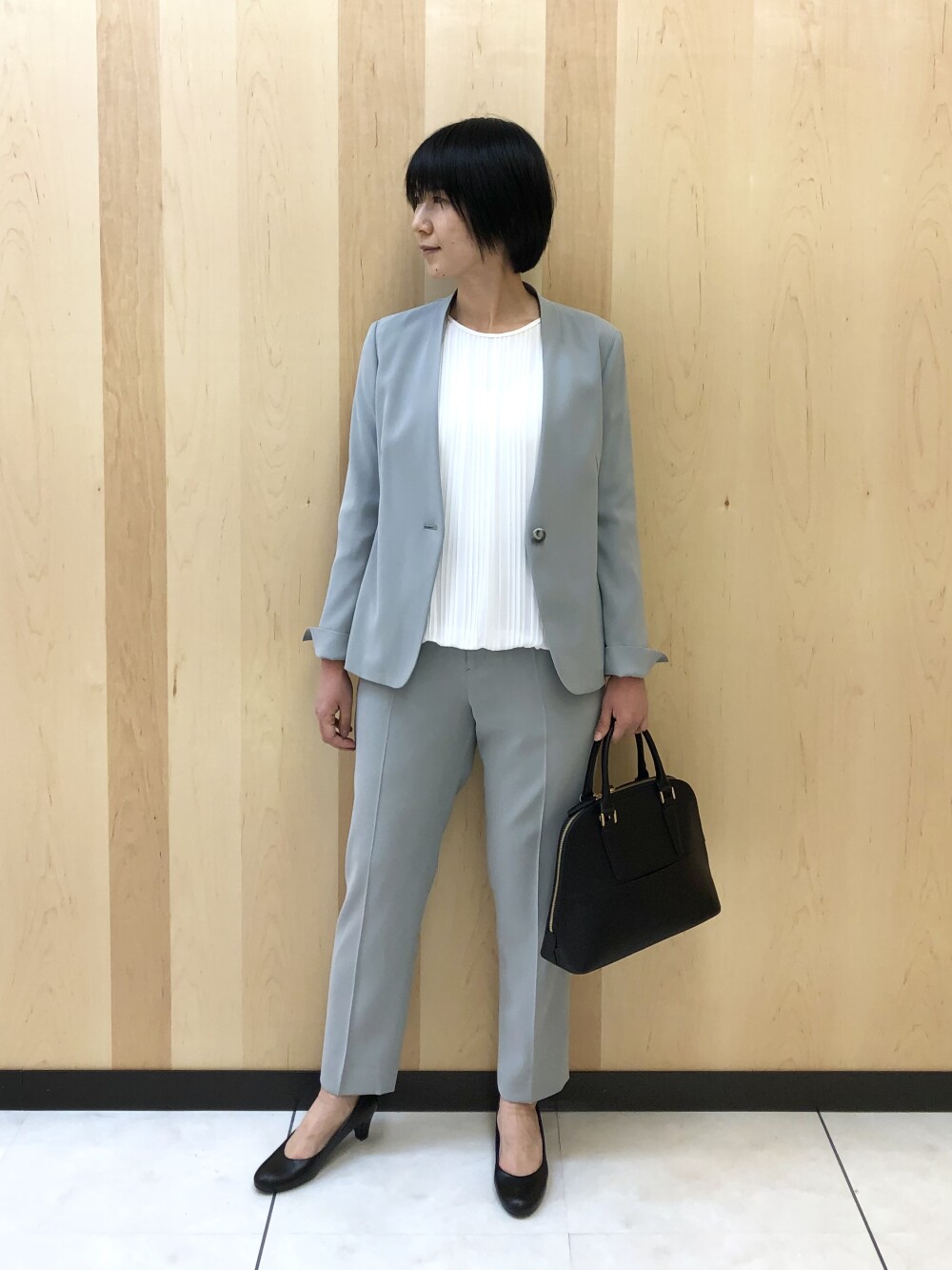 23区　パンツスーツ　セットアップ　黒　サイズ36 23区 パンツスーツ｜23区 パンツ スーツ セットアップ 黒 ブラック S M